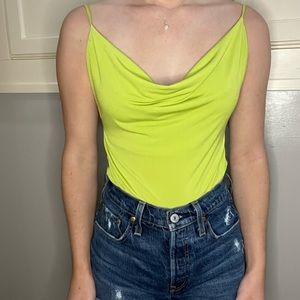 Cowl neck bodysuit